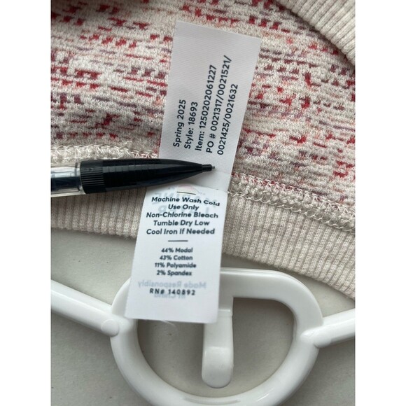 Marine Layer Reversible Raglan Sweatshirt Rose Space Pullover Women's Large Pink - Picture 6 of 8